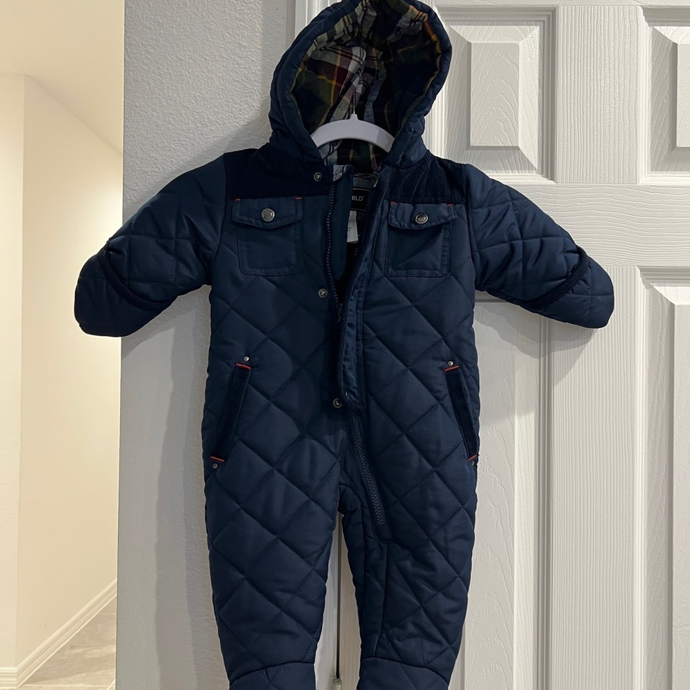 Rothschild Baby Boys Barn Quilt Pram Hooded‎ Snowsuit